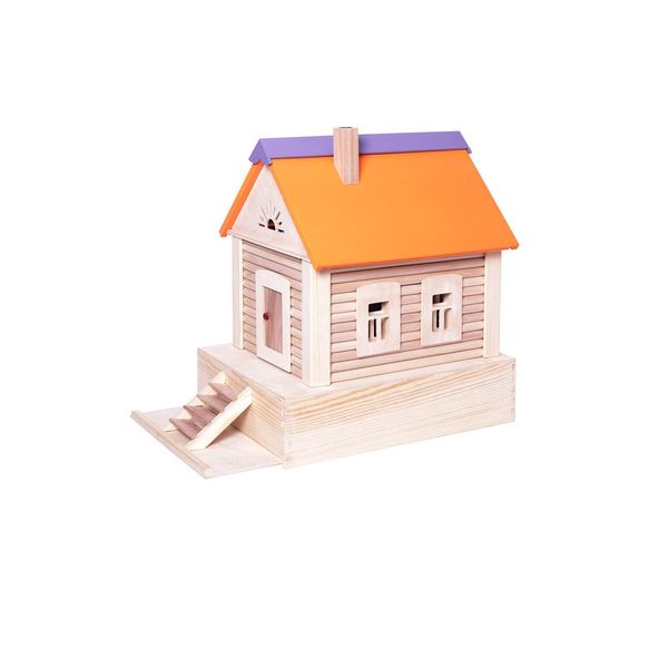Конструктор детский Paremo PE917 Деревянный Избушка