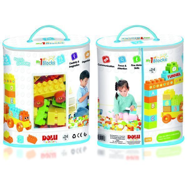 Конструктор детский Dolu DL_5016 75 элементов, в сумке