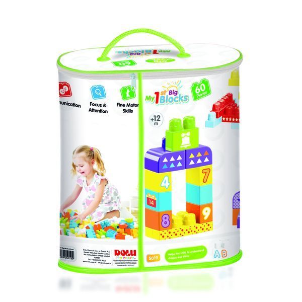 Конструктор детский Dolu DL_5019 60 элементов, в сумке