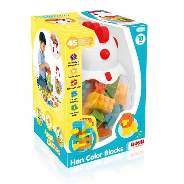 Конструктор детский Dolu DL_5129 Контейнер Петушок, 45 эл.