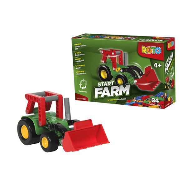 Конструктор детский Efko 14001EF-CH РОТО Трактор 34 деталей