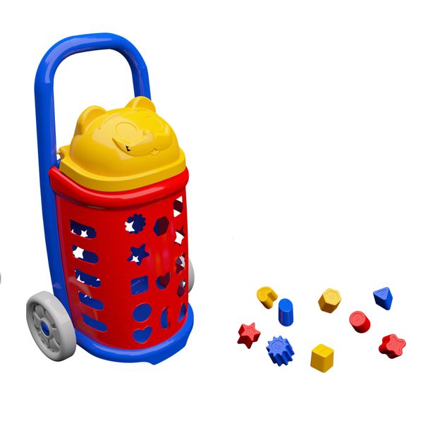 Конструктор детский Terides Т6-081 Волшебные детали: 27 предметов в тележке