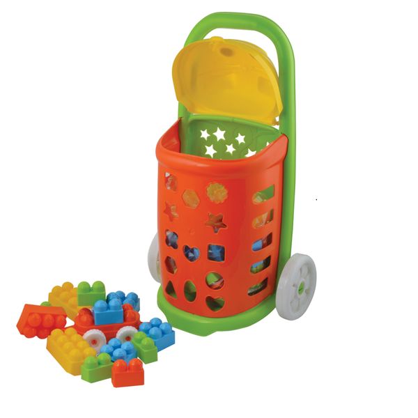 Конструктор детский Terides Т6-082 Волшебные детали: 38 предметов в тележке