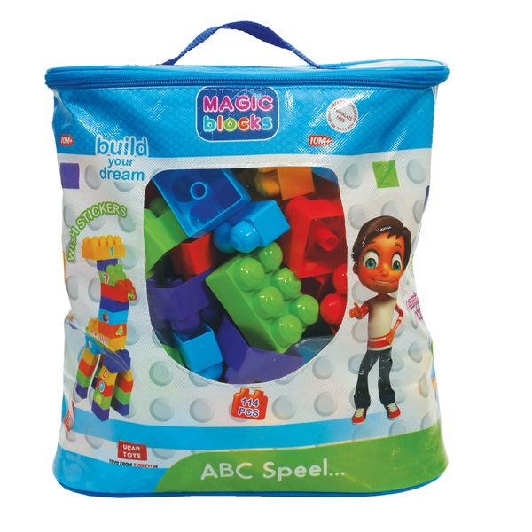 Конструктор детский Terides Т6-093 Волшебные детали: 114 предметов в пакете