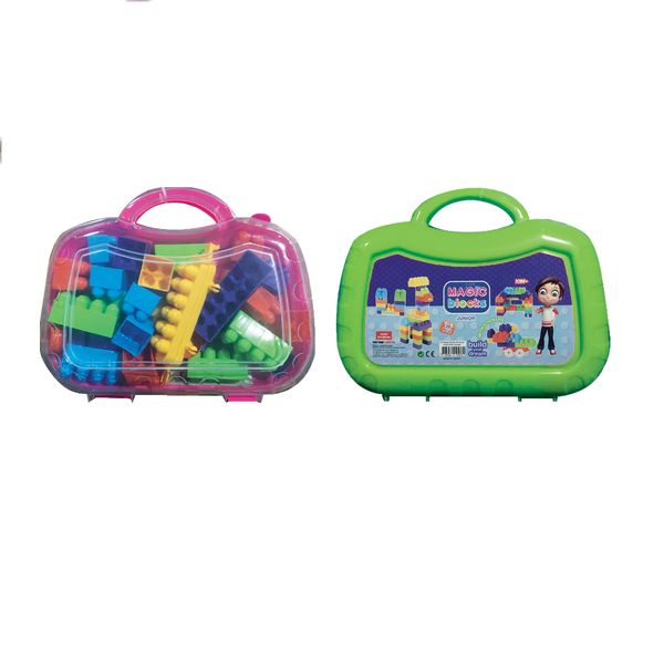 Конструктор детский Terides Т6-136 Волшебные детали: 36 предметов в чемодане