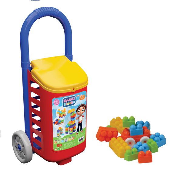 Конструктор детский Terides Т6-153 Волшебные детали: 38 предметов в тележке