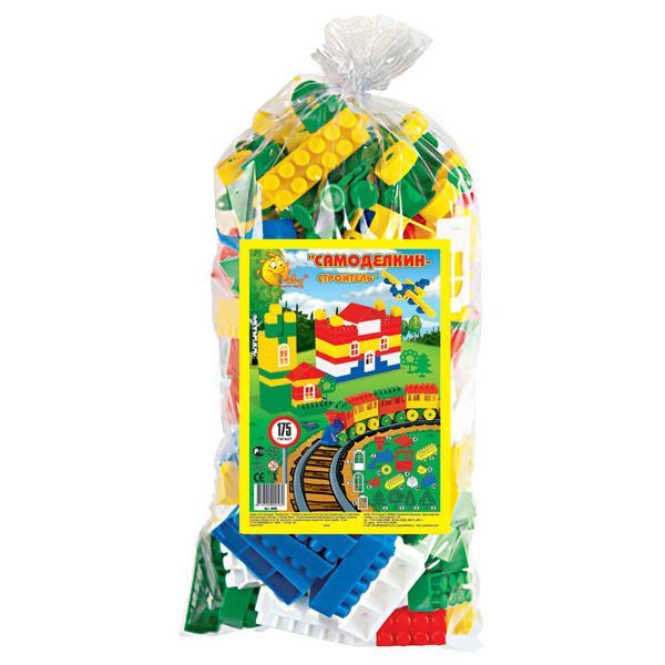 Конструктор детский Polesie Строитель (Гигант, 175 элем. в мешке) (0569_PLS)