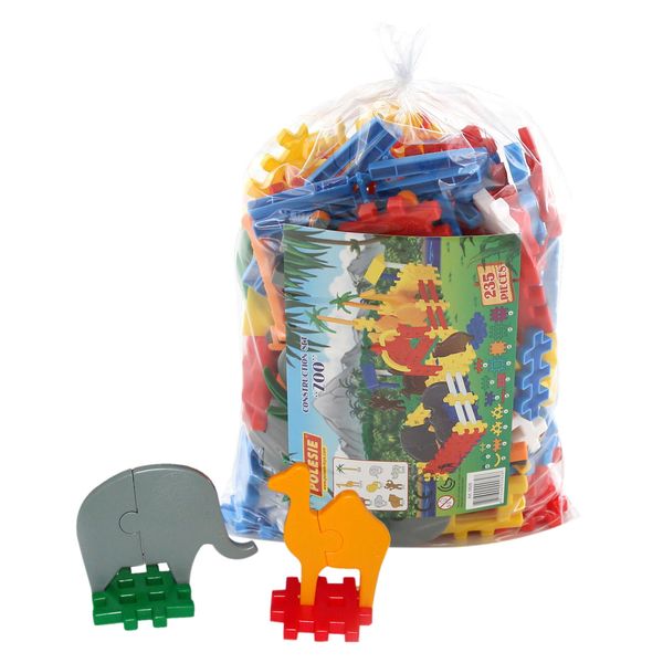 Конструктор детский Polesie Зоопарк (235 элем. в мешке) (0828_PLS)