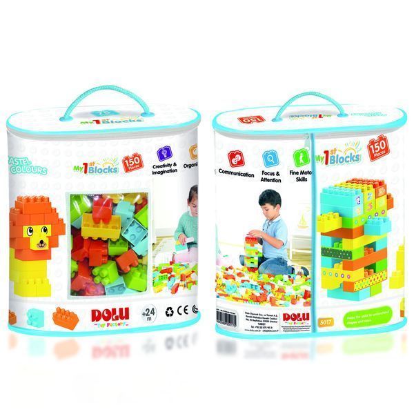 Конструктор детский Dolu DL_5017 Мой первый: 150 элементов, в сумке