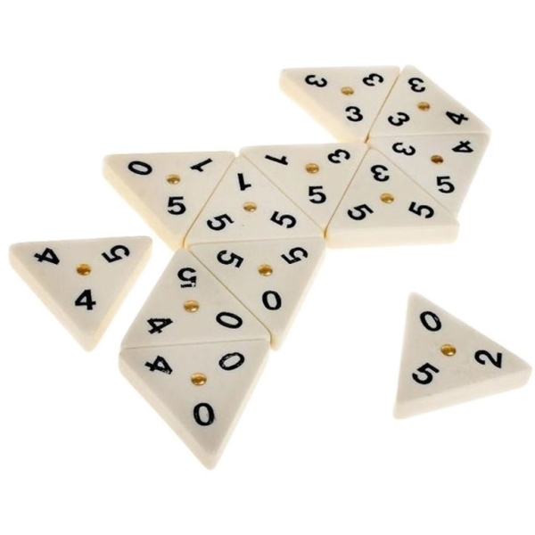 Игра настольная Нескучные игры Тримино (треугольное домино)