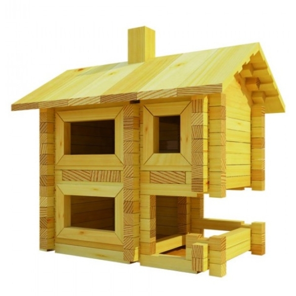Конструктор детский ЛЕСОВИЧОК les 002 ''Разборный домик'' №2 набор 130 деталей
