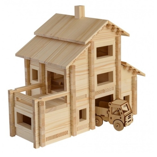 Конструктор детский ЛЕСОВИЧОК les 007 ''Разборный домик'' №7 набор 410 деталей