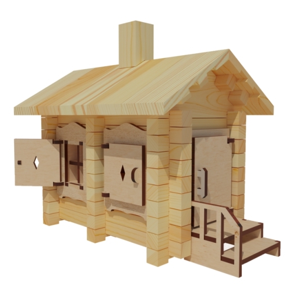 Конструктор детский ЛЕСОВИЧОК les 027 Новый Домик №1 набор из 90 деталей