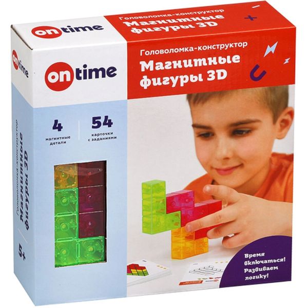 Развивающая игрушка On Time 45023 Магнитные фигуры 3D