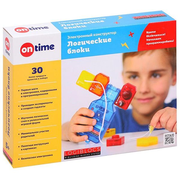 Электронный конструктор On Time 70021 ЛОГИ-БЛОКИ, 30 проектов