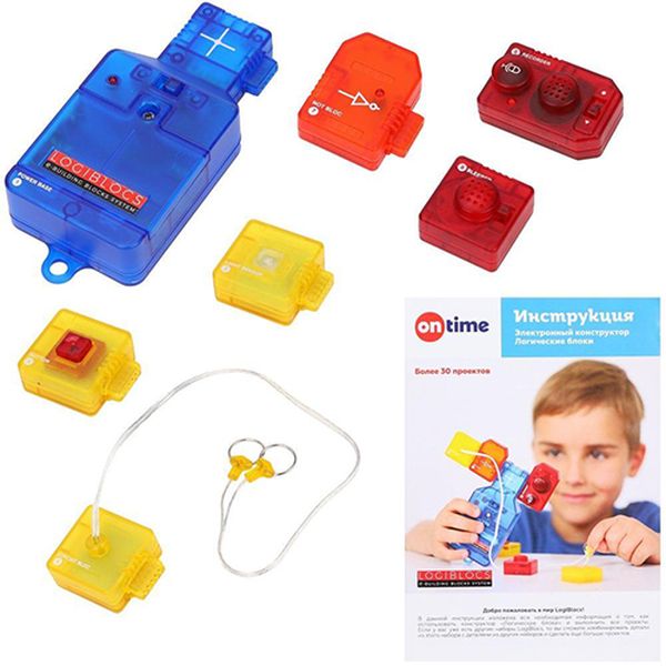 Электронный конструктор On Time 70021 ЛОГИ-БЛОКИ, 30 проектов