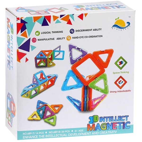 Конструктор детский Наша Игрушка 689-8 магнитный (20 дет.)