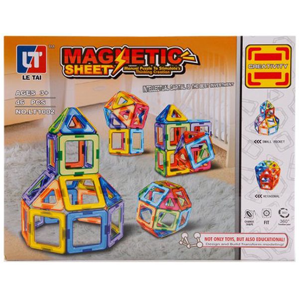 Конструктор детский Наша Игрушка LT1002 магнитный (46 дет.)