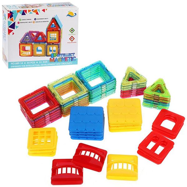 Конструктор детский Наша Игрушка 689-14 магнитный (54 дет.)
