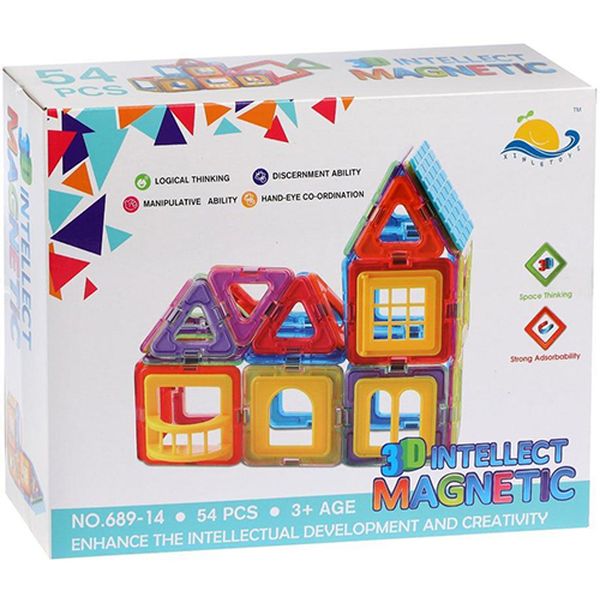 Конструктор детский Наша Игрушка 689-14 магнитный (54 дет.)