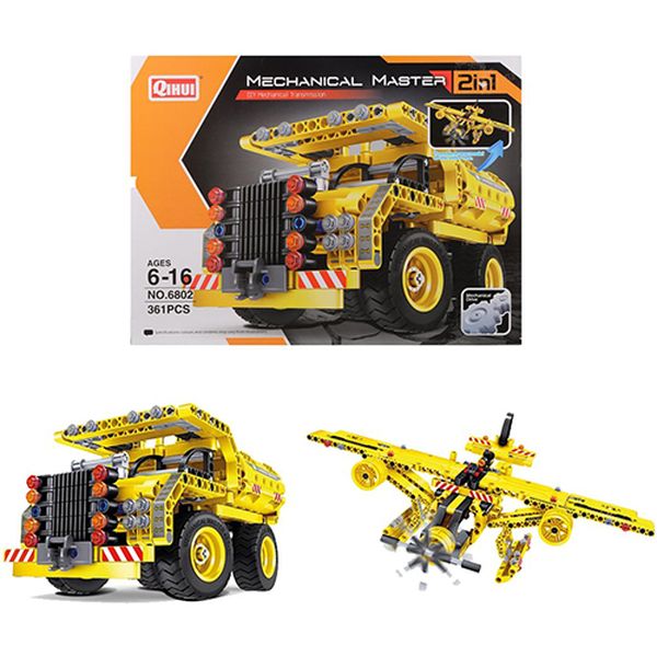 Конструктор детский Наша Игрушка 6802 Самосвал-самолет