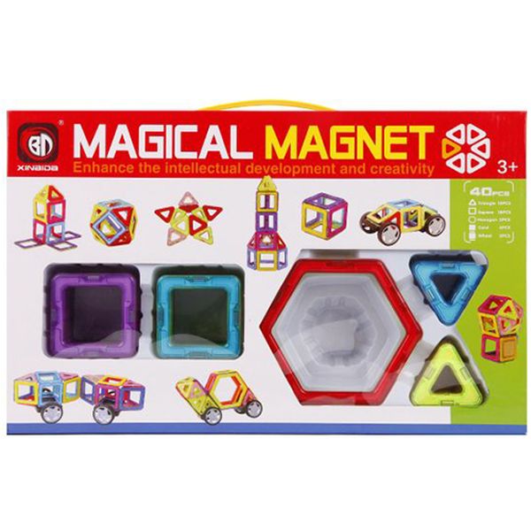 Конструктор детский Наша Игрушка 702 магнитный 3D