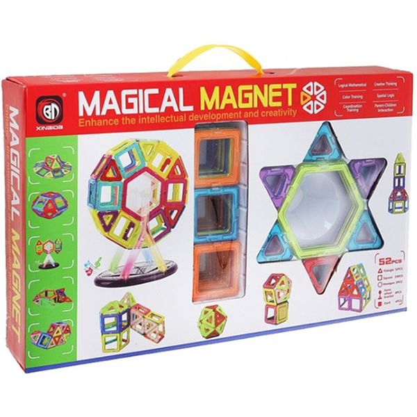 Конструктор детский Наша Игрушка 703 магнитный 3D