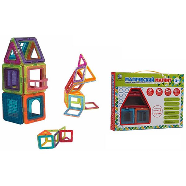 Конструктор детский Наша Игрушка HD001 магнитный (24 дет.)