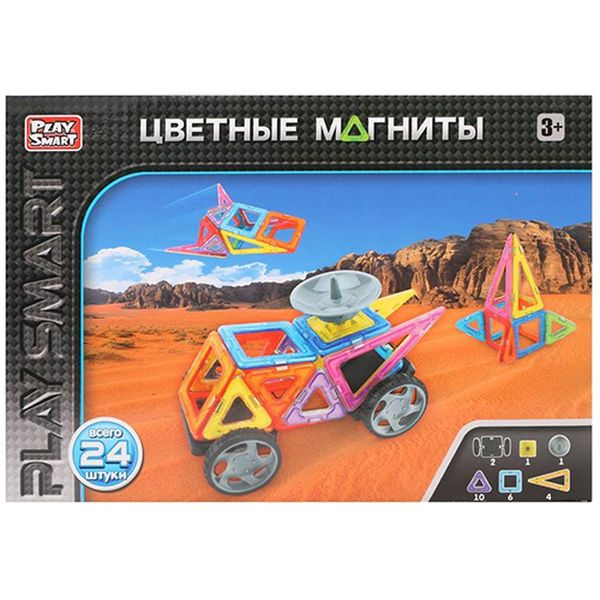 Конструктор детский Наша Игрушка 2465 магнитный (24 дет.)