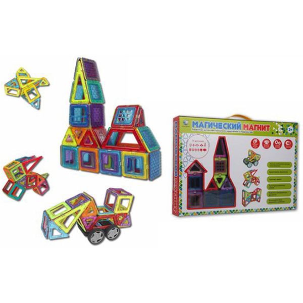 Конструктор детский Наша Игрушка HD003 магнитный (70 дет.)