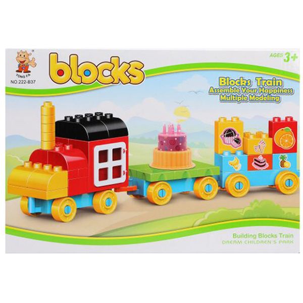 Конструктор детский Наша Игрушка Y20044133 Паровозик (51 дет.)