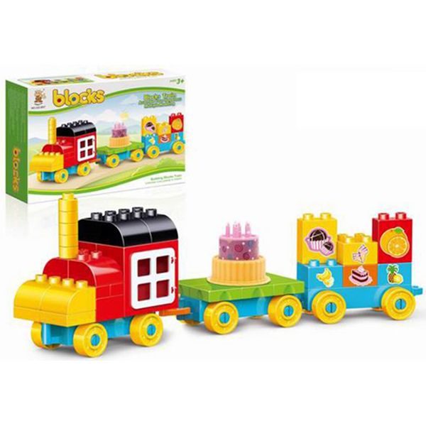 Конструктор детский Наша Игрушка Y20044133 Паровозик (51 дет.)