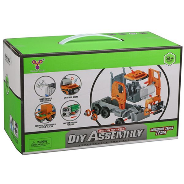 Конструктор детский Наша Игрушка YW9083B инерционная машина (54 дет.)