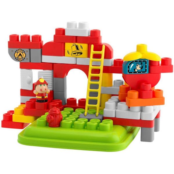 Детский игровой набор Chicco Пожарная станция (70 дет.)