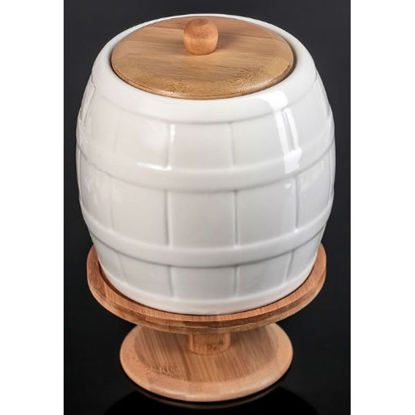 Бочонок Доляна 3408587 Эстет 2.5л, с краником на дерев.подставке