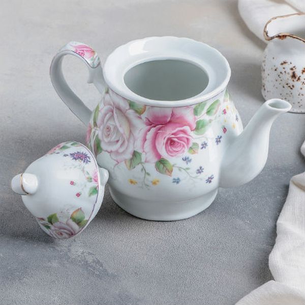 Сервиз Доляна 240597 Томная розана металл. подставке (13 пр.)