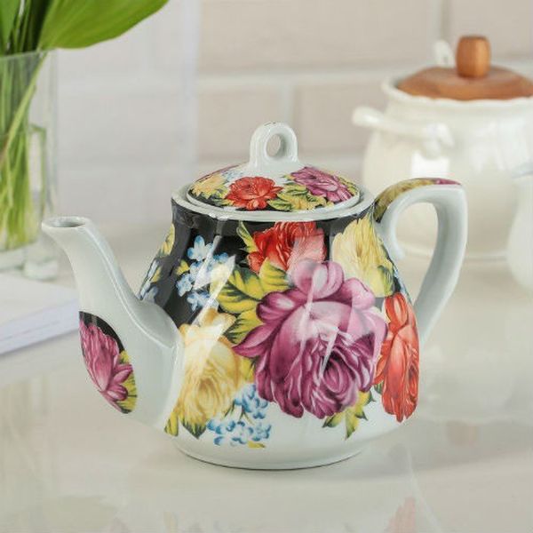 Сервиз Доляна 2681923 Роспись на металл подставке (13 пр.)