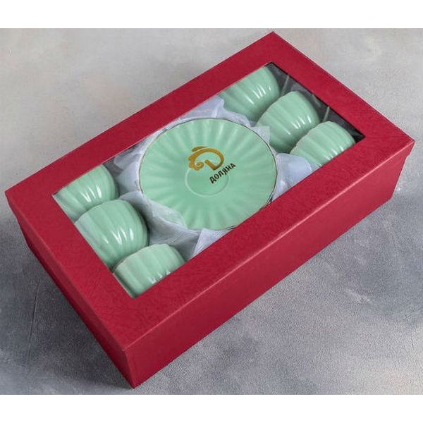 Сервиз Доляна 4442313 Вивьен (12 предметов), зеленый