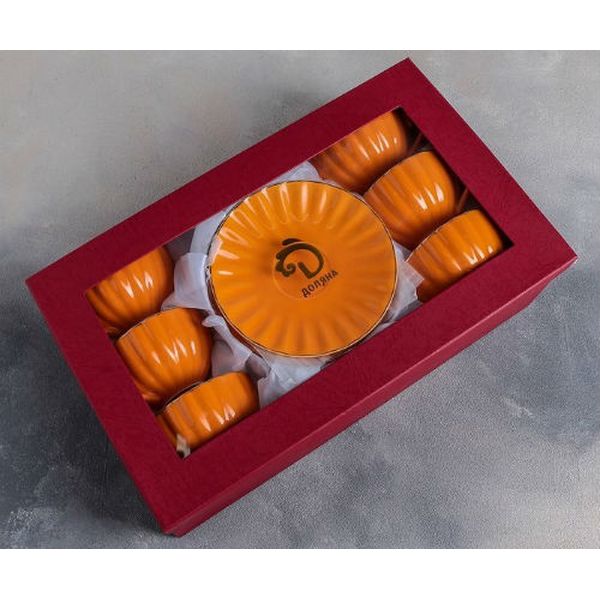 Сервиз Доляна 4442314 Вивьен (12 предметов), персиковый