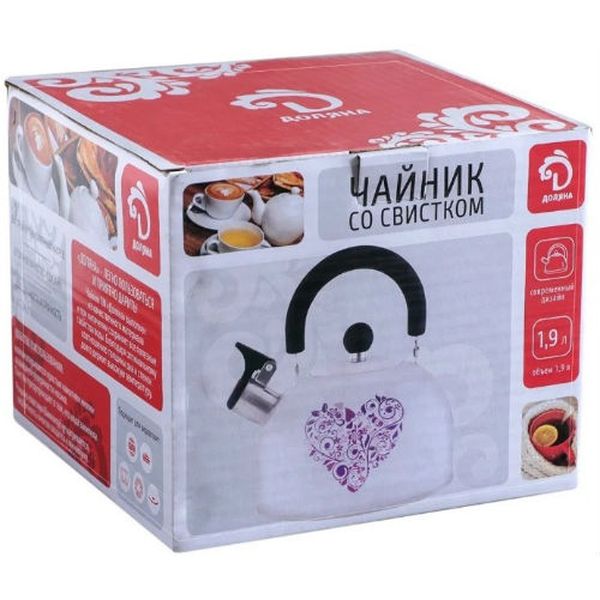 Чайник Доляна 4531574 Сердце 1.9л