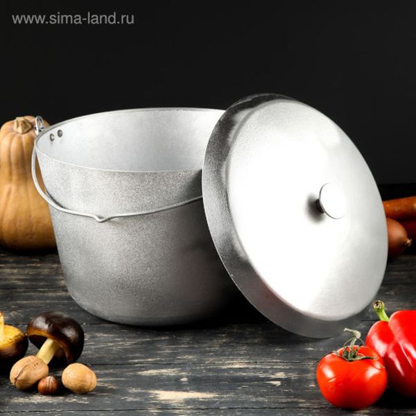 Казан TAS-PROM 3408284 Рыбачкий 10л с крышкой