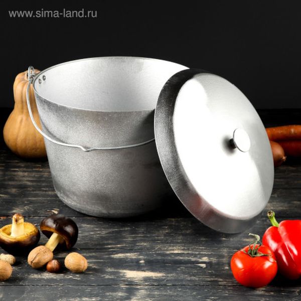 Казан TAS-PROM 3408285 Рыбачкий 11л с крышкой и дужкой