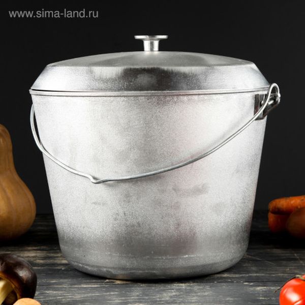 Казан TAS-PROM 3408286 Рыбачкий 12л с крышкой и дужкой