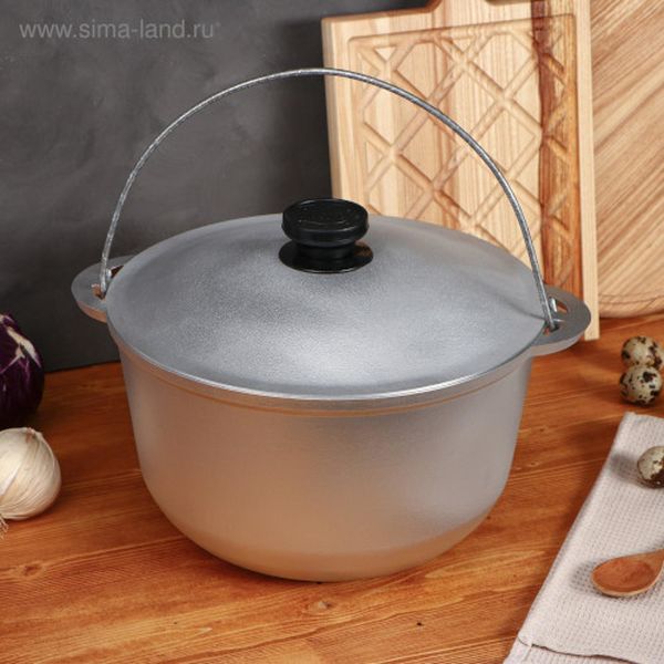 Казан TAS-PROM 5212568 Турист Люкс 6л с литыми ручками