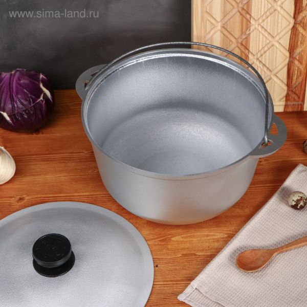 Казан TAS-PROM 5212568 Турист Люкс 6л с литыми ручками