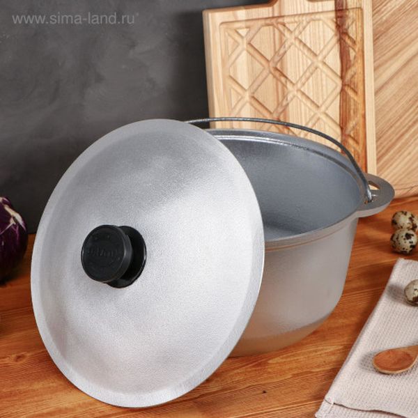 Казан TAS-PROM 5212568 Турист Люкс 6л с литыми ручками