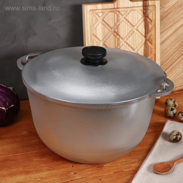 Казан TAS-PROM 5212570 Турист Люкс 8л с литыми ручками