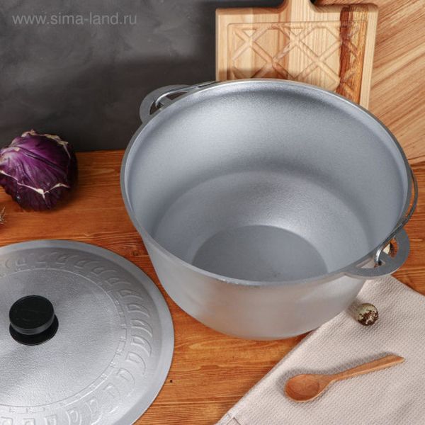 Казан TAS-PROM 5212571 Турист Люкс 9л с литыми ручками