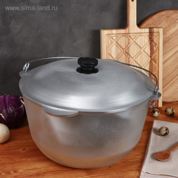 Казан TAS-PROM 5212572 Турист Люкс 12л с литыми ручками