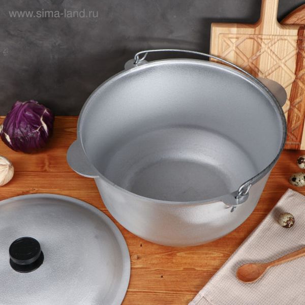 Казан TAS-PROM 5212572 Турист Люкс 12л с литыми ручками